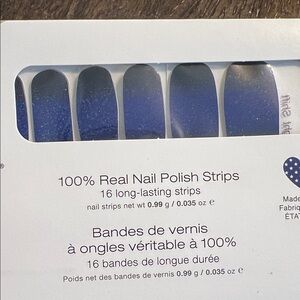 Color Street Blue Glitter Press-On Nails